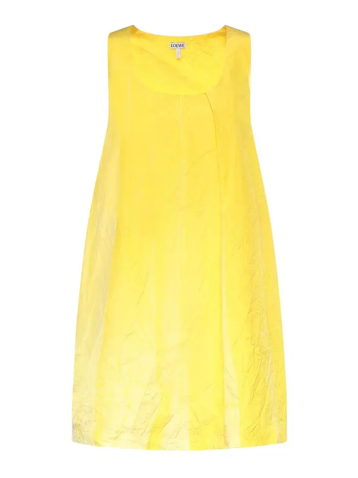 Loewe Vestito in cotone tecnico Giallo