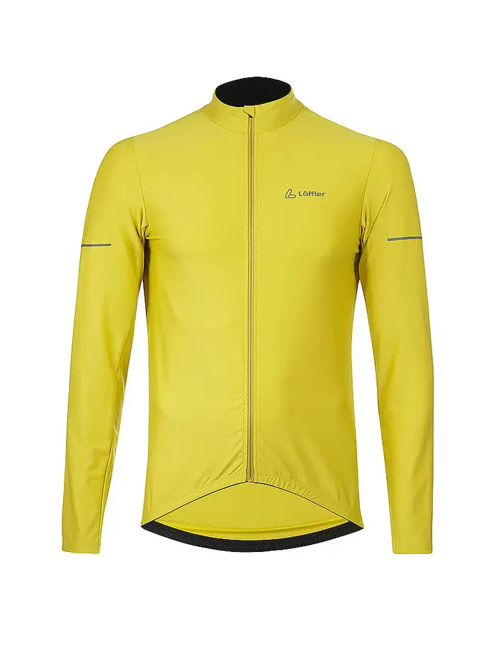 Löffler Maglia da ciclismo invernale da uomo Colonel Mid giallo