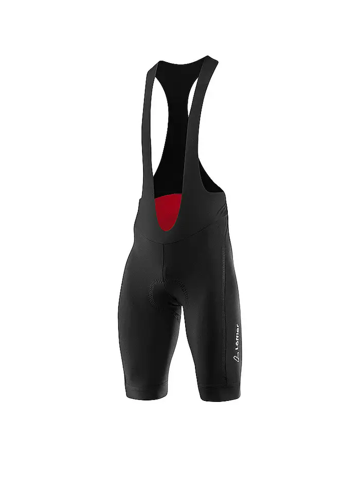 Löffler Pantaloncini con bretelle hotBOND® Nero