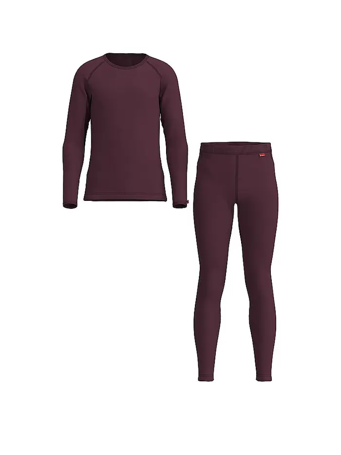 Löffler Set intimo per bambini TRANSTEX® WARM rosso scuro | 164