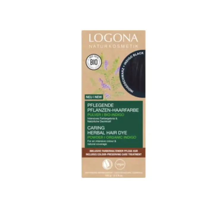 Logona Colore in Polvere per Capelli a Base di Erbe Indigo, 100 g