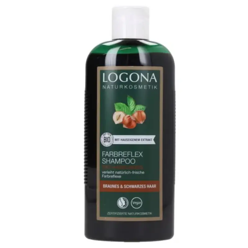 Logona Shampoo Riflessante - Capelli Neri E Marroni, 250 Ml