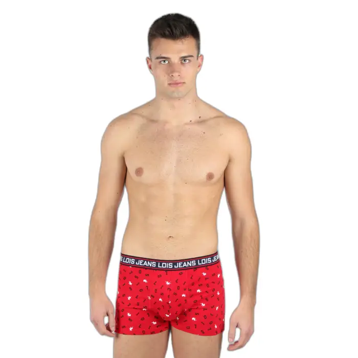 Lois Boxer in cotone elastico Rouge