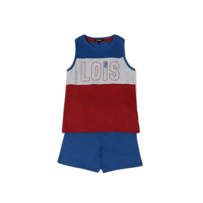 Lois Pigiama a pezzi senza maniche per bambini Bleu