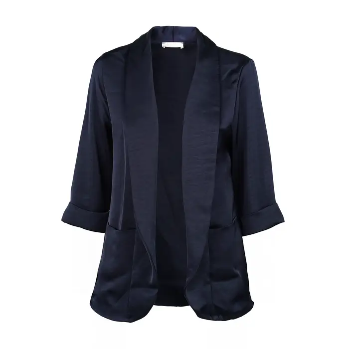 LOKITA Blazer blu da donna in tessuto lucido