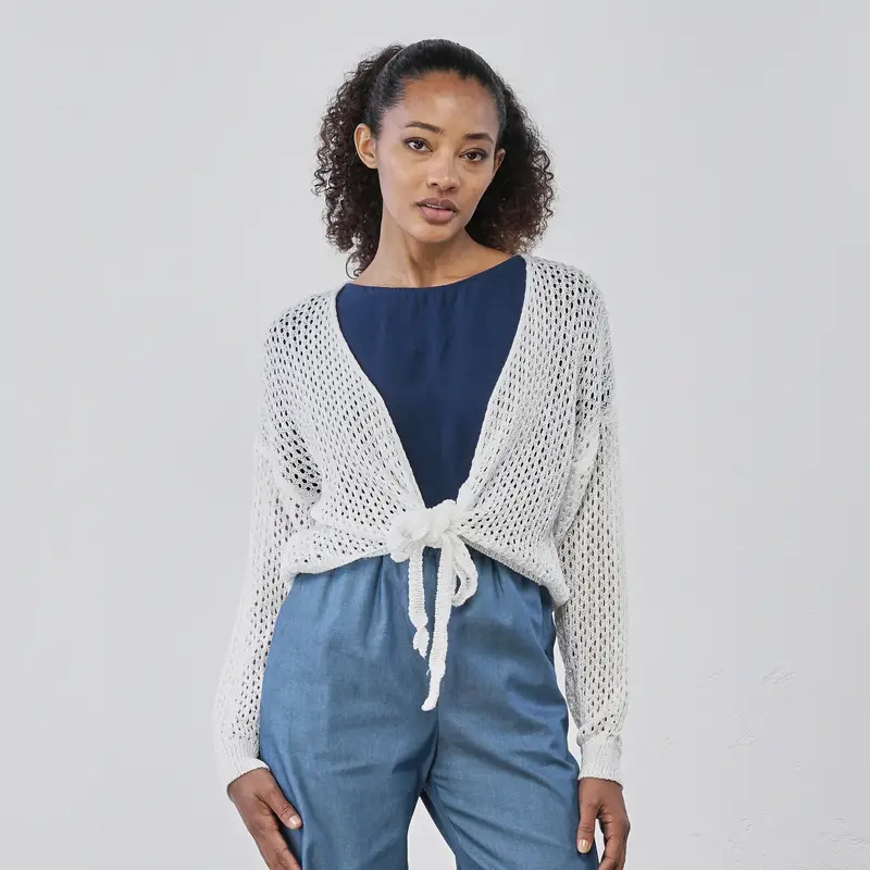 LOKITA Cardigan Donna Bianco 2665393