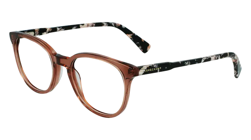 Longchamp Donna LO2608 272 Montature da vista Acetato Nude Squadrata Normale Fotocromatiche