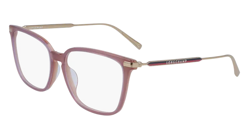 Longchamp Donna LO2661 601 Montature da vista Acetato Rosa Squadrata Normale Fotocromatiche