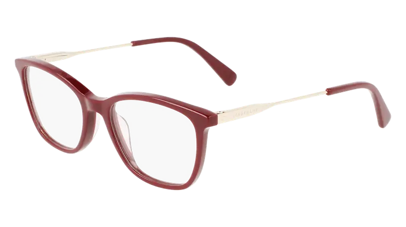 Longchamp Donna LO2683 601 Montature da vista Acetato Bordeaux Squadrata Normale Fotocromatiche