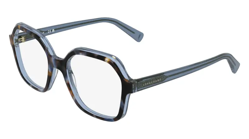 Longchamp Donna LO2796 439 Montature da vista Acetato Azzurro Squadrata Normale