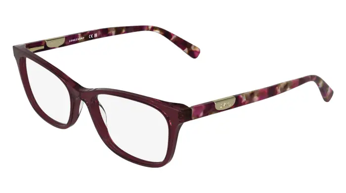 Longchamp Donna LO2797 609 Montature da vista Acetato Viola Squadrata Normale