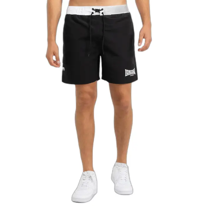 Lonsdale Costume da bagno con tasche Regular Fit Thorpe Noir