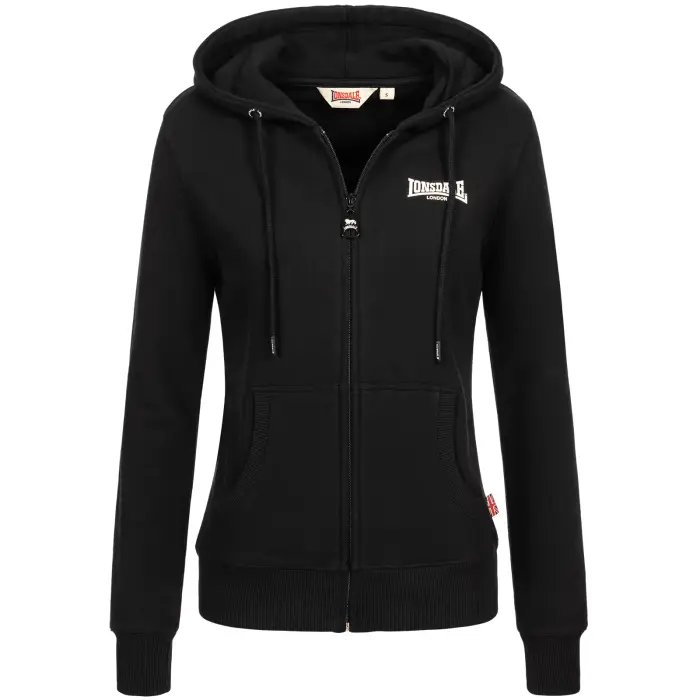 Lonsdale Felpa con cappuccio da donna Calder Vale Noir