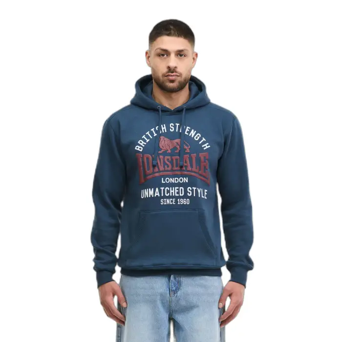 Felpa con cappuccio Lonsdale Cleadon Bleu