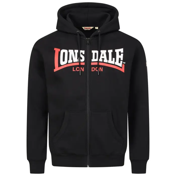 Lonsdale Felpa con cappuccio Garrigill Noir