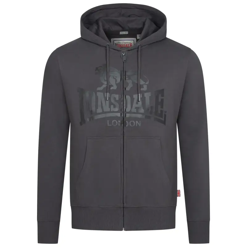 Lonsdale Felpa con cappuccio Krafty Gris