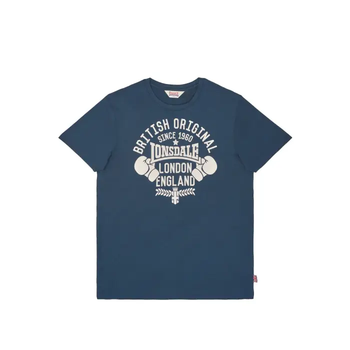 T-shirt in cotone Lonsdale Catterick Bleu