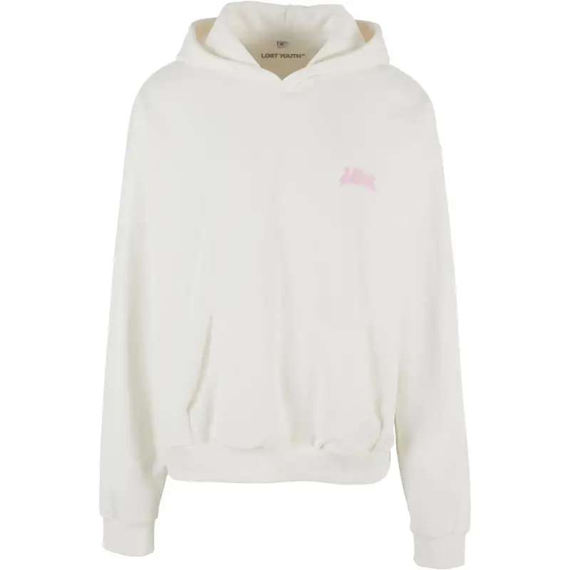 Lost Youth Felpa con cappuccio Circle of Bloom Blanc