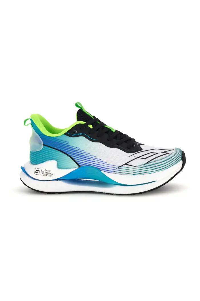 LOTTO Scarpe sportive bianco blu traspirante memory foam Speedride 500 [BIANCO]