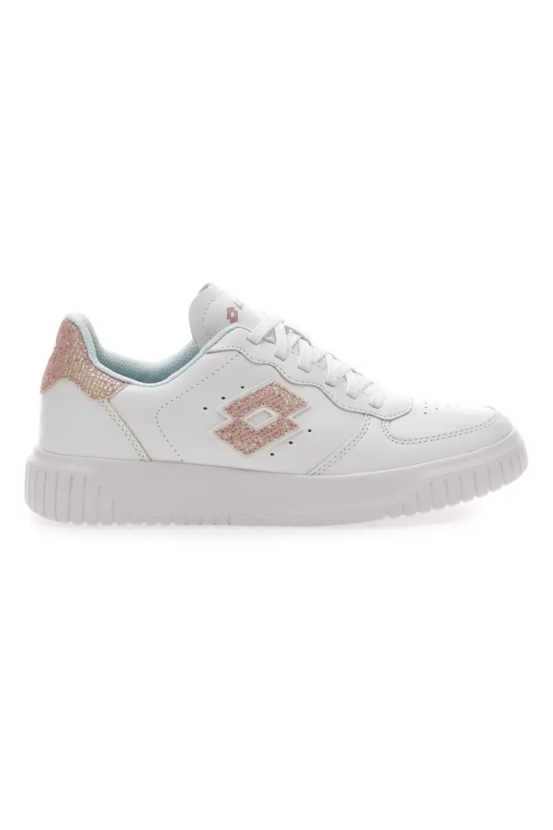 LOTTO Sneakers Bianche e Rosa con Glitter Venus 1 AMF III GLI W [BIANCO