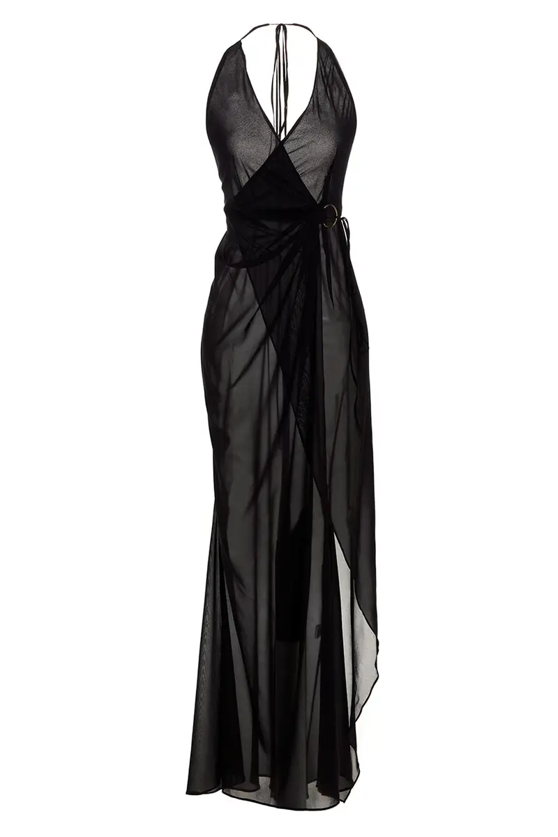 LOUISA BALLOU Abito King Tide Nero