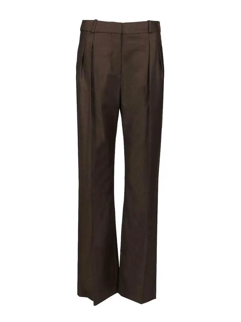 Pantaloni svasati Sbiru Marrone