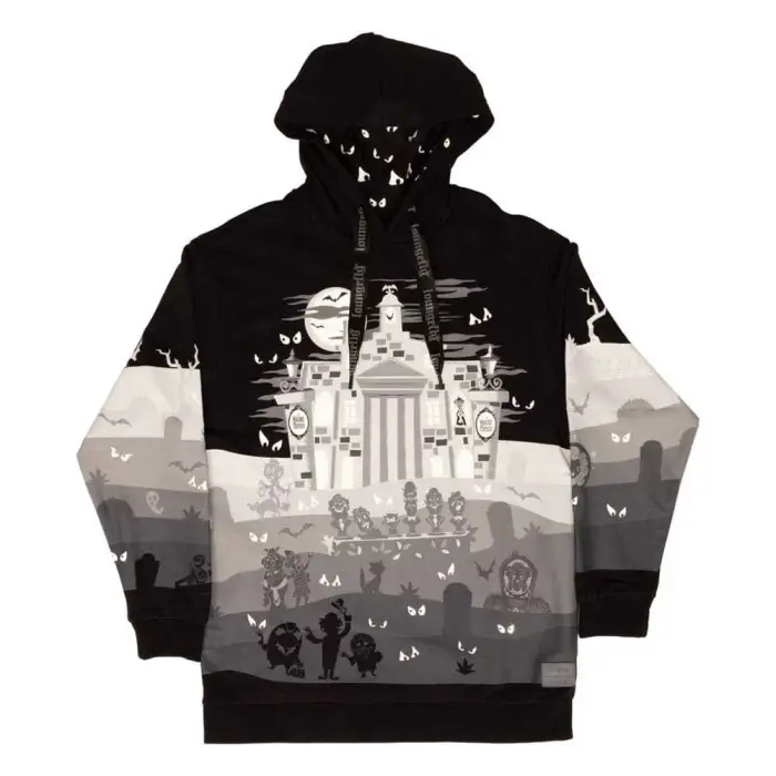 Loungefly Felpa con cappuccio Disney Haunted Mansion Noir