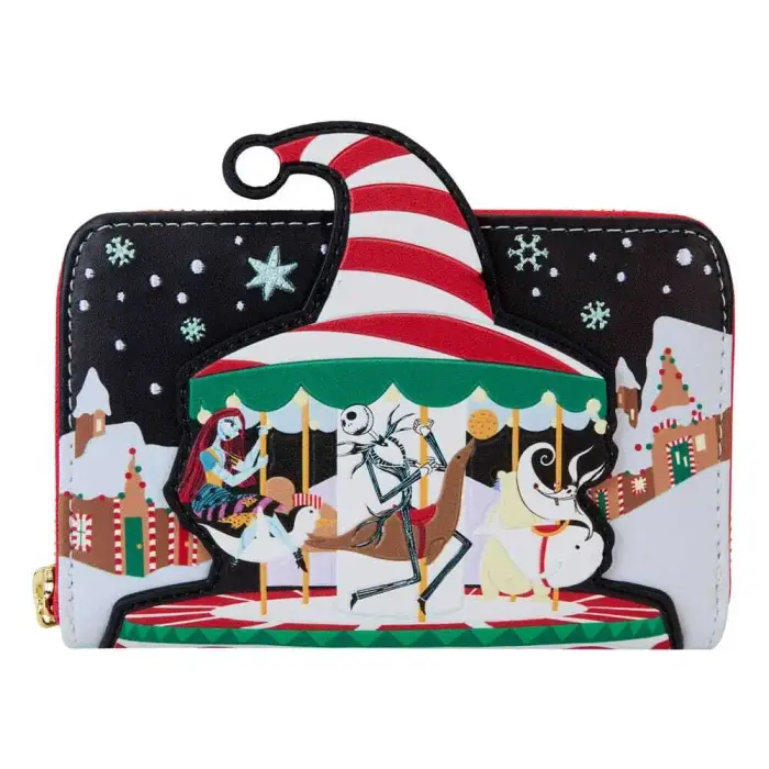 Loungefly Portafoglio l incredibile Natale di Mr Jack Journey to Christmas Town Blanc