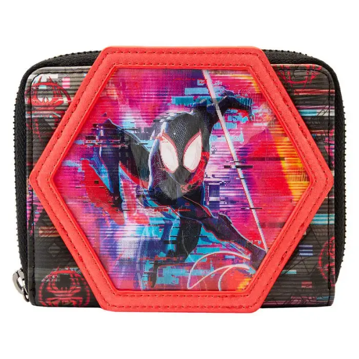 Loungefly Portafoglio lenticolare da ragazza Marvel Spiderman Across the Spider-Verse Noir