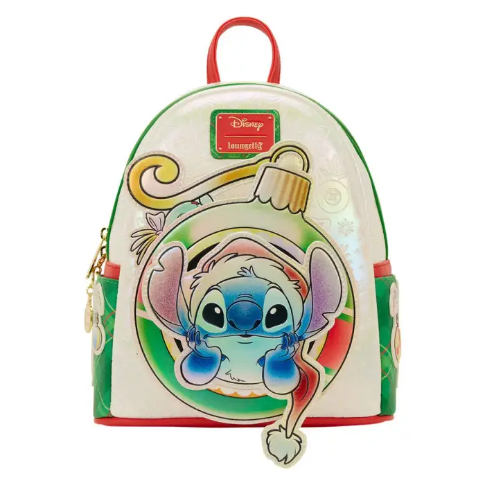 Loungefly Zaino Disney Stitch Holiday Blanc
