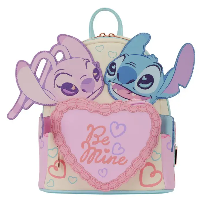 Loungefly Zaino per bambini Disney Stitch & Angel Be Mine Multicolore