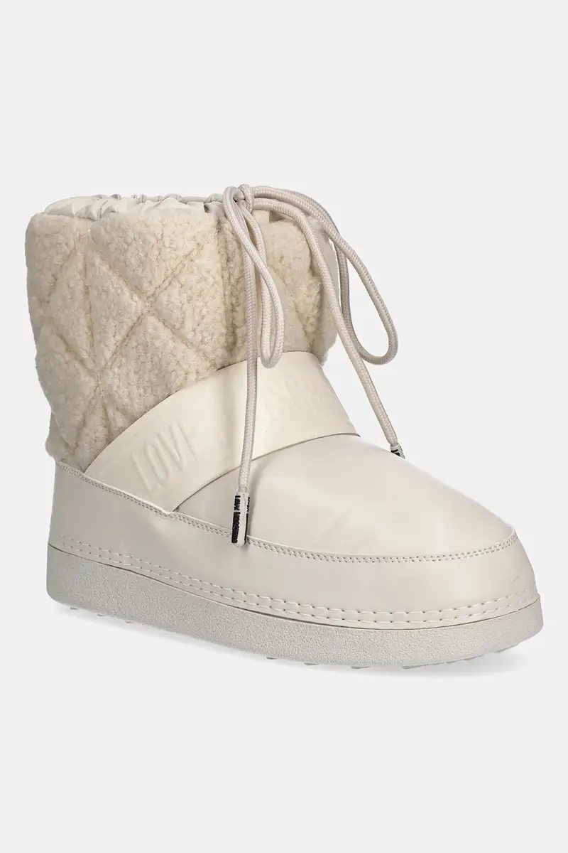 Love Moschino stivali da neve colore beige JA24412G0NISJ12A