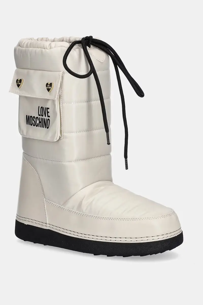 Love Moschino stivali da neve colore beige JA24452G0NISL128
