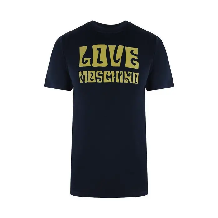 T-shirt Love Moschino Groovy Blu