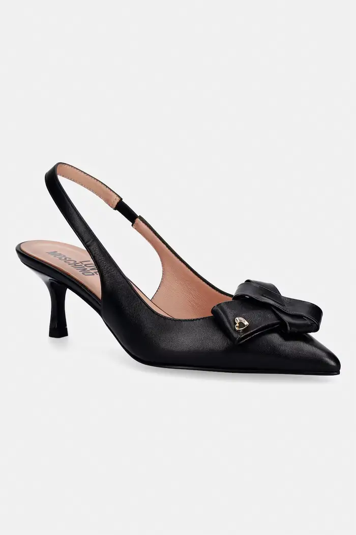 Love Moschino tacchi a spillo in pelle Nero