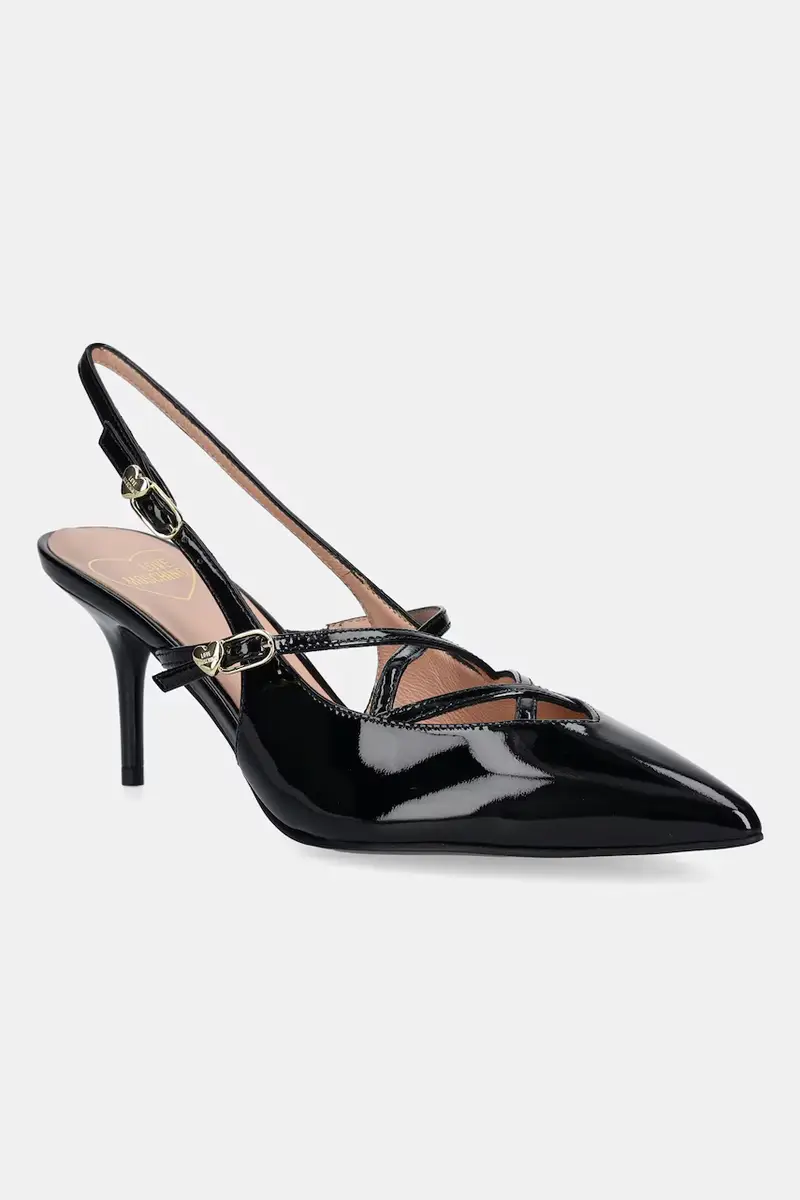 Love Moschino tacchi in pelle colore nero JA10287G1NIH0000