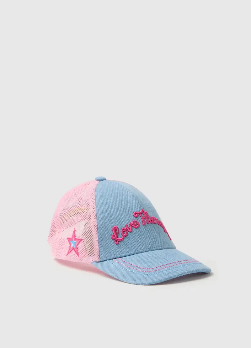 LOVE THERAPY Cappello In Puro Cotone Multicolor Per Bambine, Bambina, Multicolor