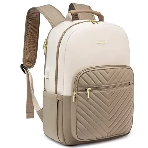 LOVEVOOK Zaino Donna Porta PC 17 Pollici, Da Viaggio e Lavoro, Elegante per Laptop, Ufficio Università Viaggi Aereo