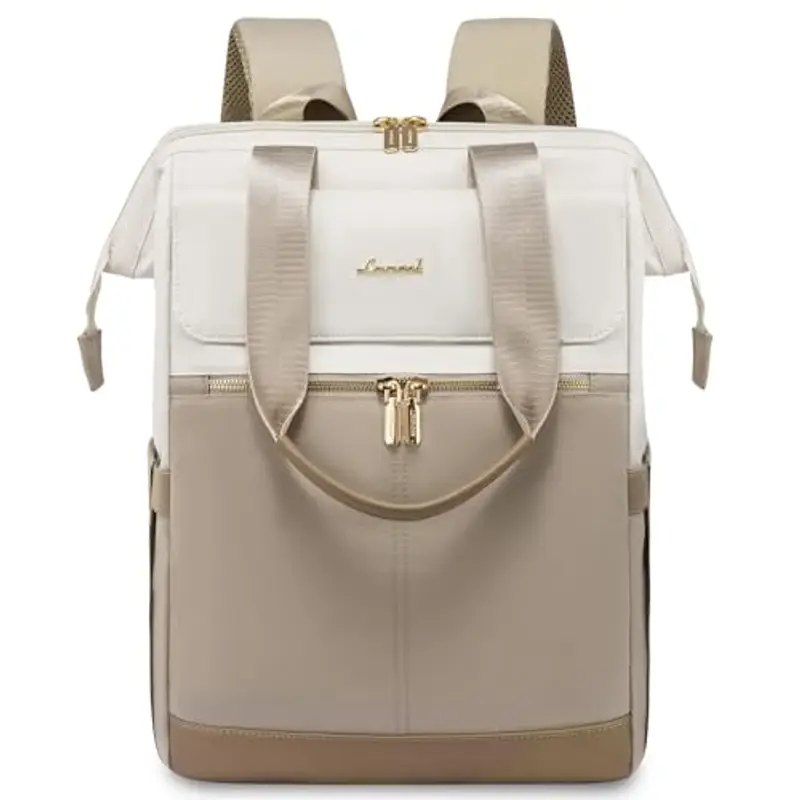 LOVEVOOK Zaino Porta PC Donna 15, 6 Pollici, Antifurto e Impermeabile, Con Porta USB per Lavoro, Università, Viaggi, Docente, Ufficio