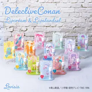 Detective Conan Lip Cream & Lip Stand Set Yamato & Uehara & Morofushi