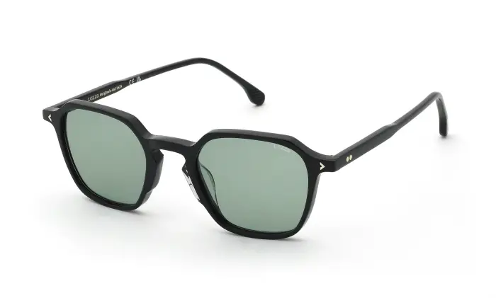 Lozza Uomo SL4429 CAPALBIO 4 700 Occhiali da sole Acetato Nero Verde Geometrica Normale