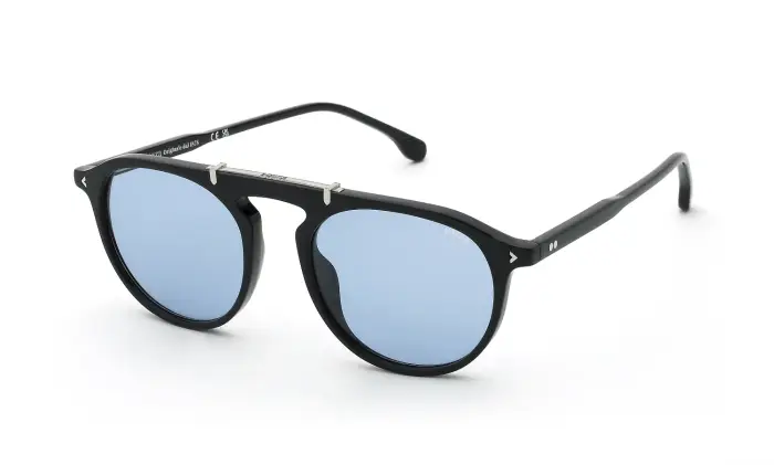 Lozza Uomo SL4430 CAPALBIO 5 700K Occhiali da sole Acetato Nero Blu Geometrica Normale