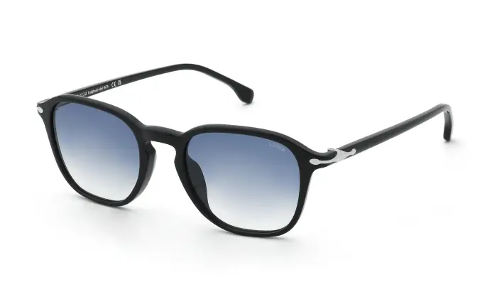 Lozza Uomo SL4431 ASOLO 4 700Y Occhiali da sole Acetato Nero Blu Pantos Normale Sfumato