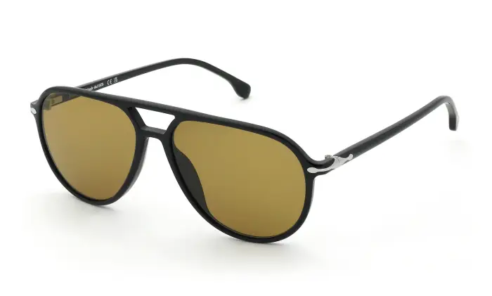 Lozza Uomo SL4432 ASOLO 5 700Y Occhiali da sole Acetato Nero Marrone Pilot Normale