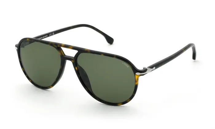 Lozza Uomo SL4432 ASOLO 5 722 Occhiali da sole Acetato Havana Verde Pilot Normale