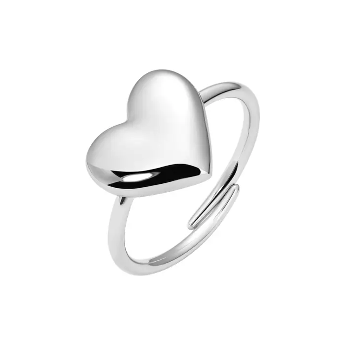 ANELLO DONNA IN ACCIAIO CON CUORE
