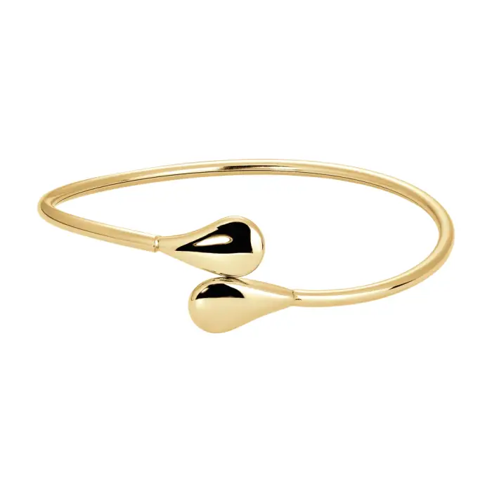 BRACCIALE DONNA IN ACCIAIO IP GOLD CON GOCCE