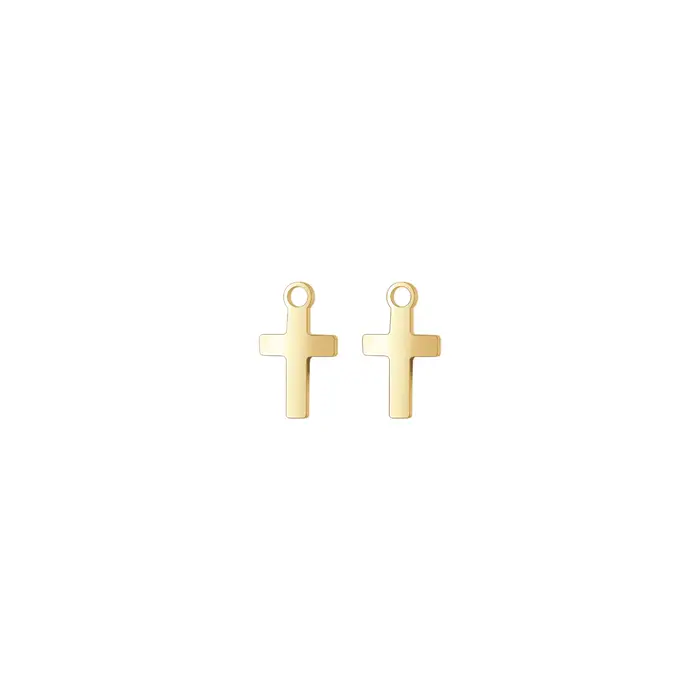 Luca Barra CHARM CROCE IN ACCIAIO Oro