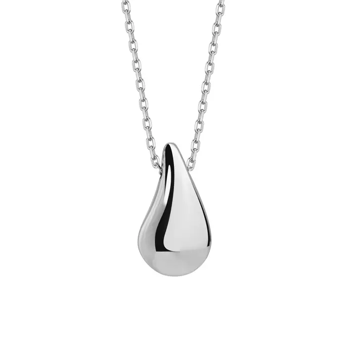 COLLANA DONNA IN ACCIAIO CON GOCCIA