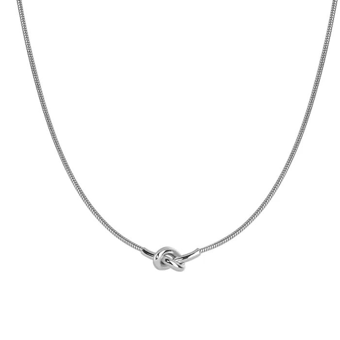 COLLANA DONNA IN ACCIAIO CON NODO